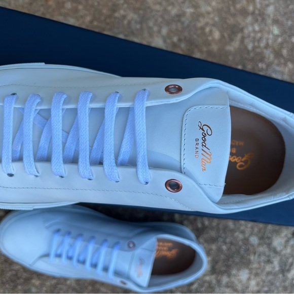 NWT in box Leather Good man shoes/ sneakers white 9 - Picture 4 of 8